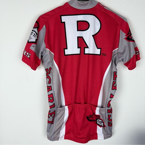 Adrenaline Men’s Red and Gray Cycling Jersey with 'R' Logo Size M - Picture 5 of 11